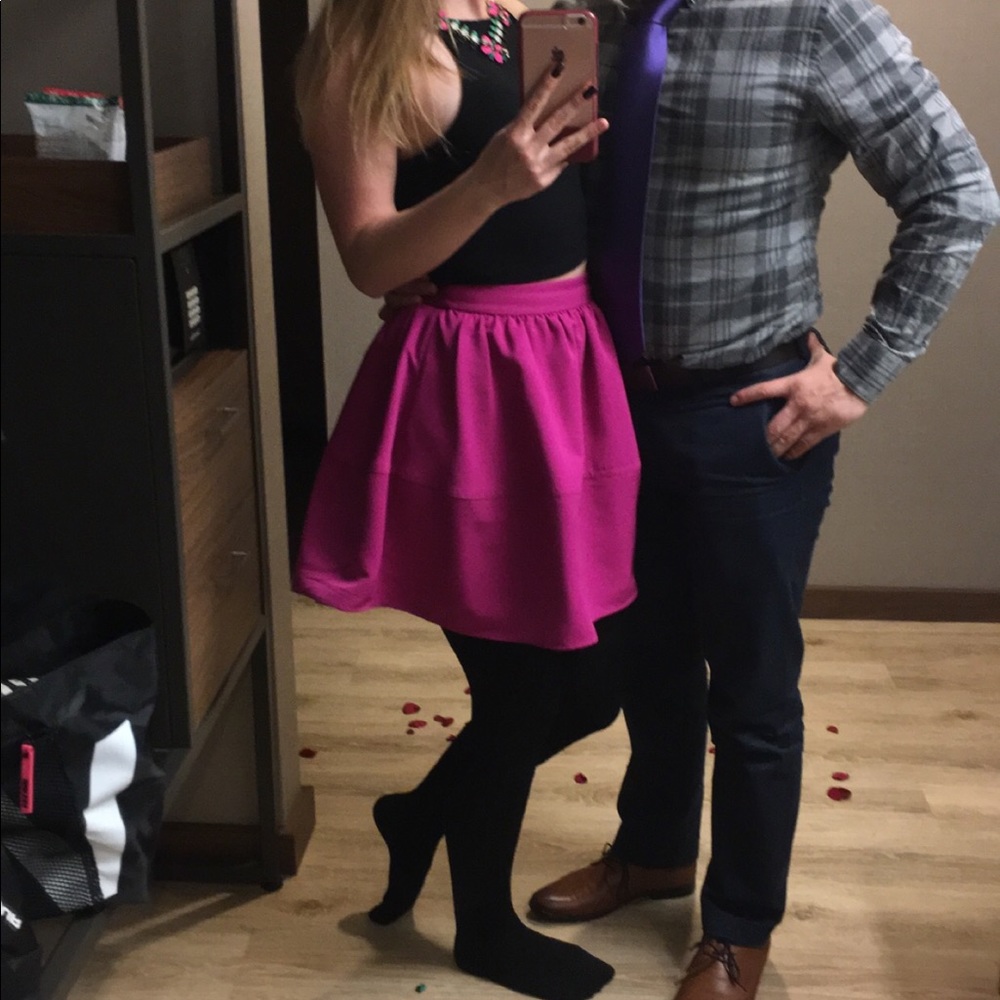 Express | Hot Pink Bubble Skirt